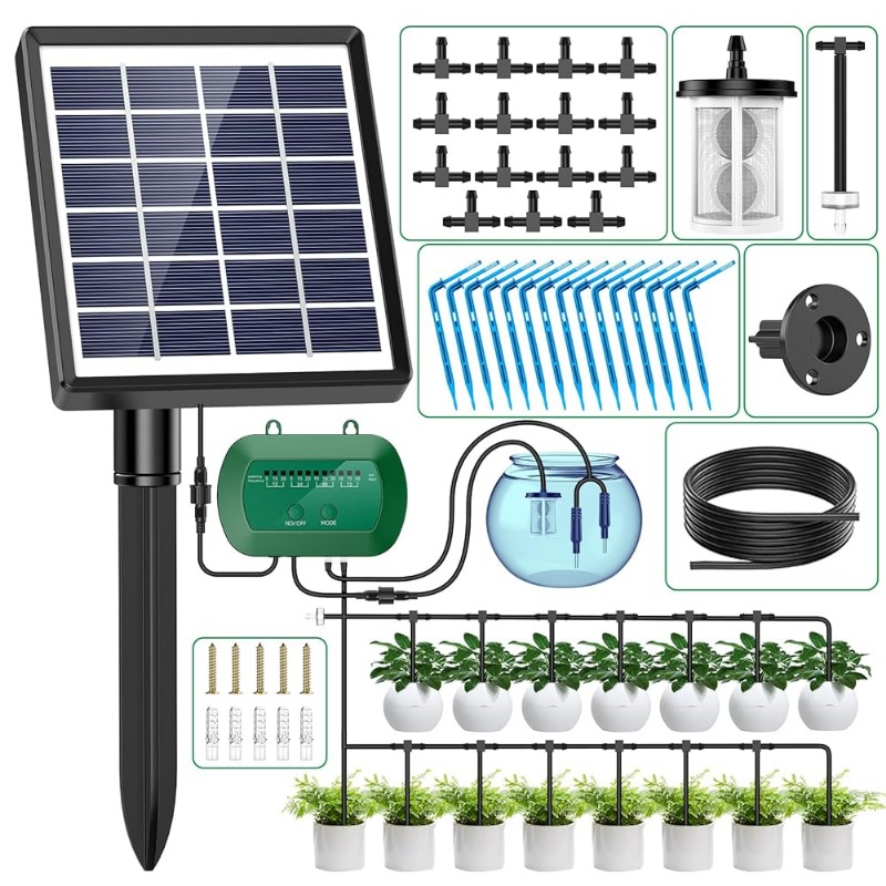 Urban Farming System - Kit de riego Solar inteligente, 6V,