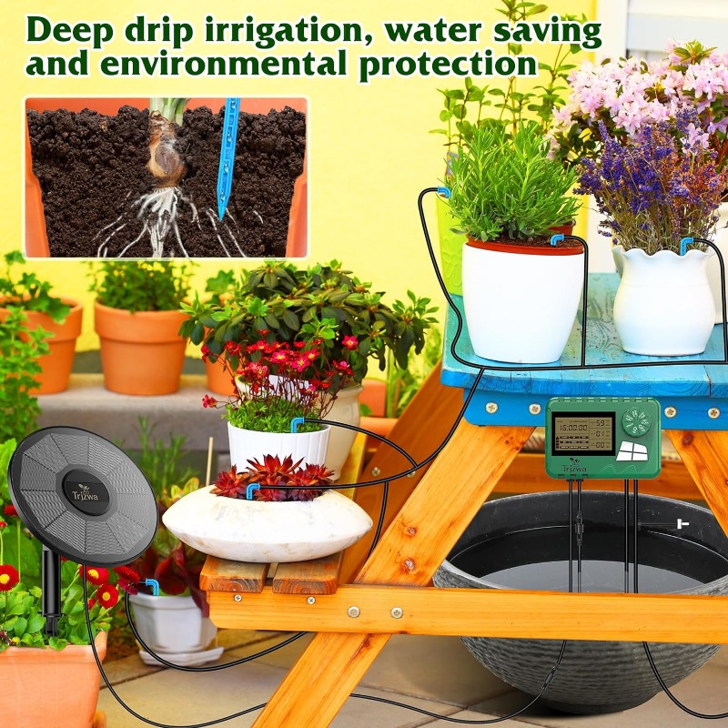 Equipo de riego solar, kit de  - Urban Farming System reseña y precio