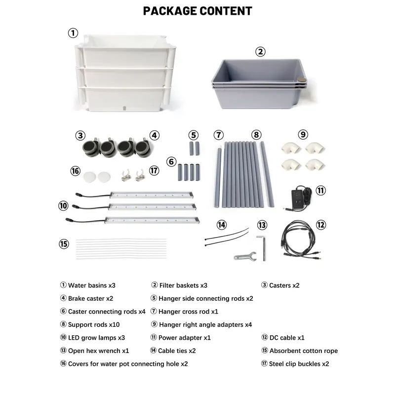 Kit Profesional para Plantas d - Urban Farming Hydroponic System reseña y precio